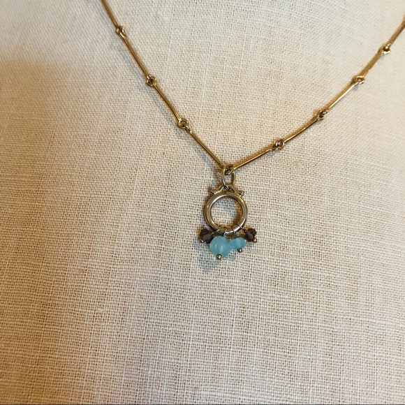 BR Necklace Sea Glass Unique Chain - Picture 1 of 8